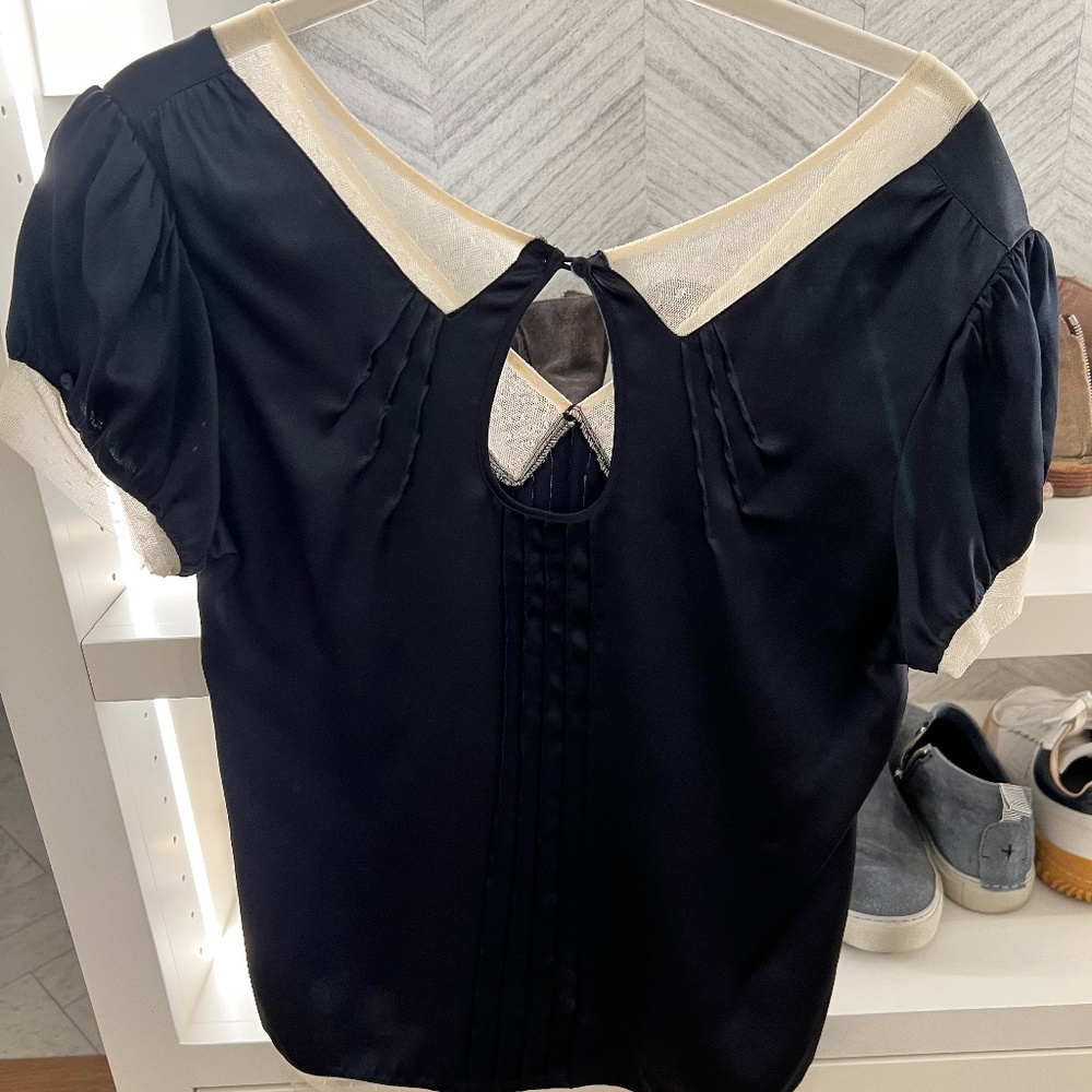 Marc Jacobs Black Silk Blouse